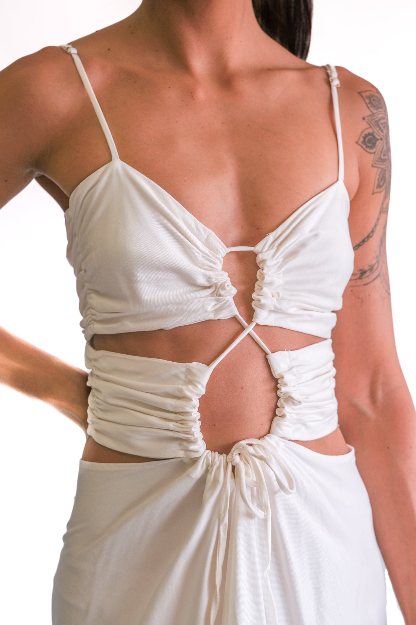 Ottavia Dress summer dress in white cotton beach dress