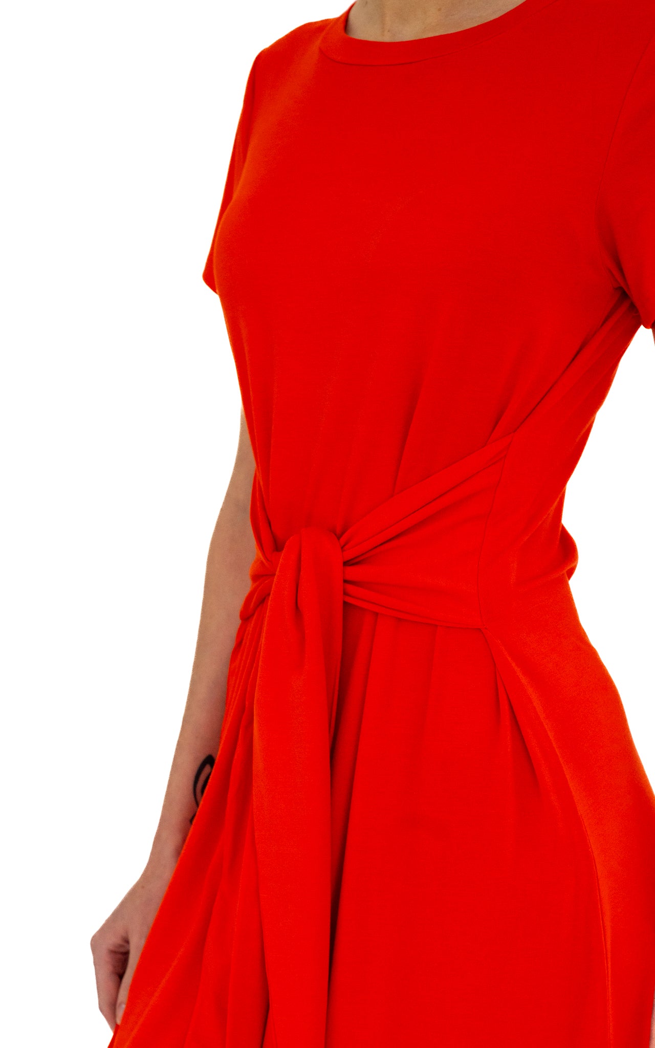 Orange Casual Relaxed Organic Cotton Dress