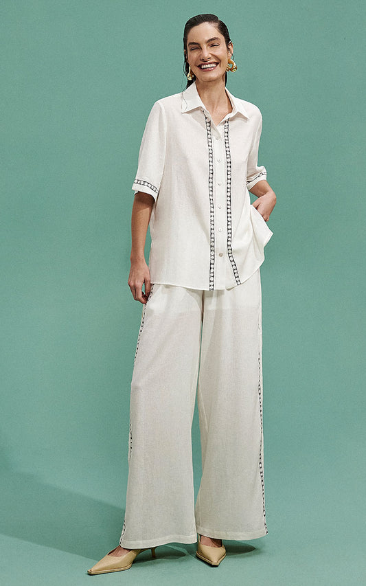 Women's Two-Piece Linen Set 