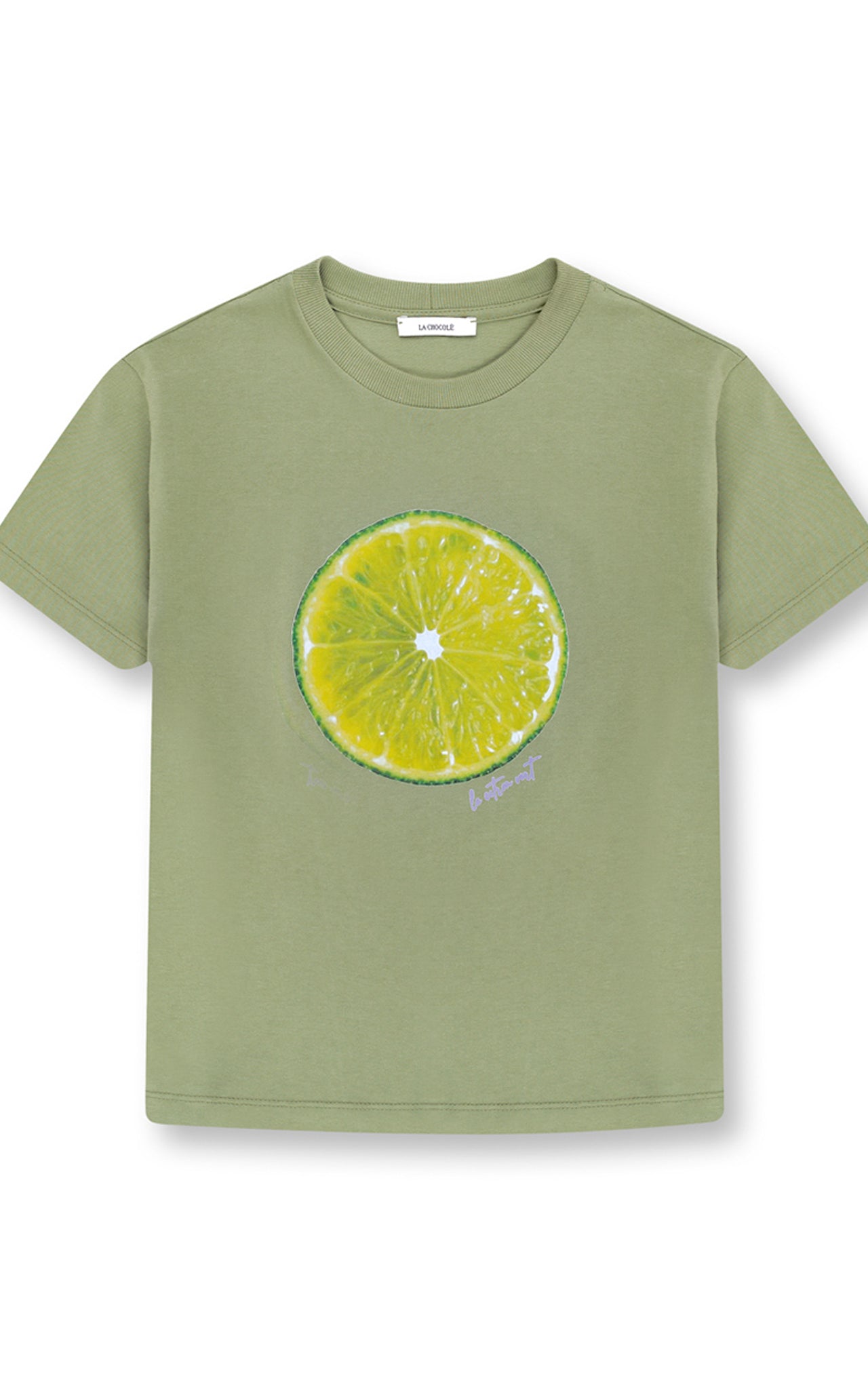 Lime Graphic Tee - 100% Pure Cotton Summer T-Shirt for Women