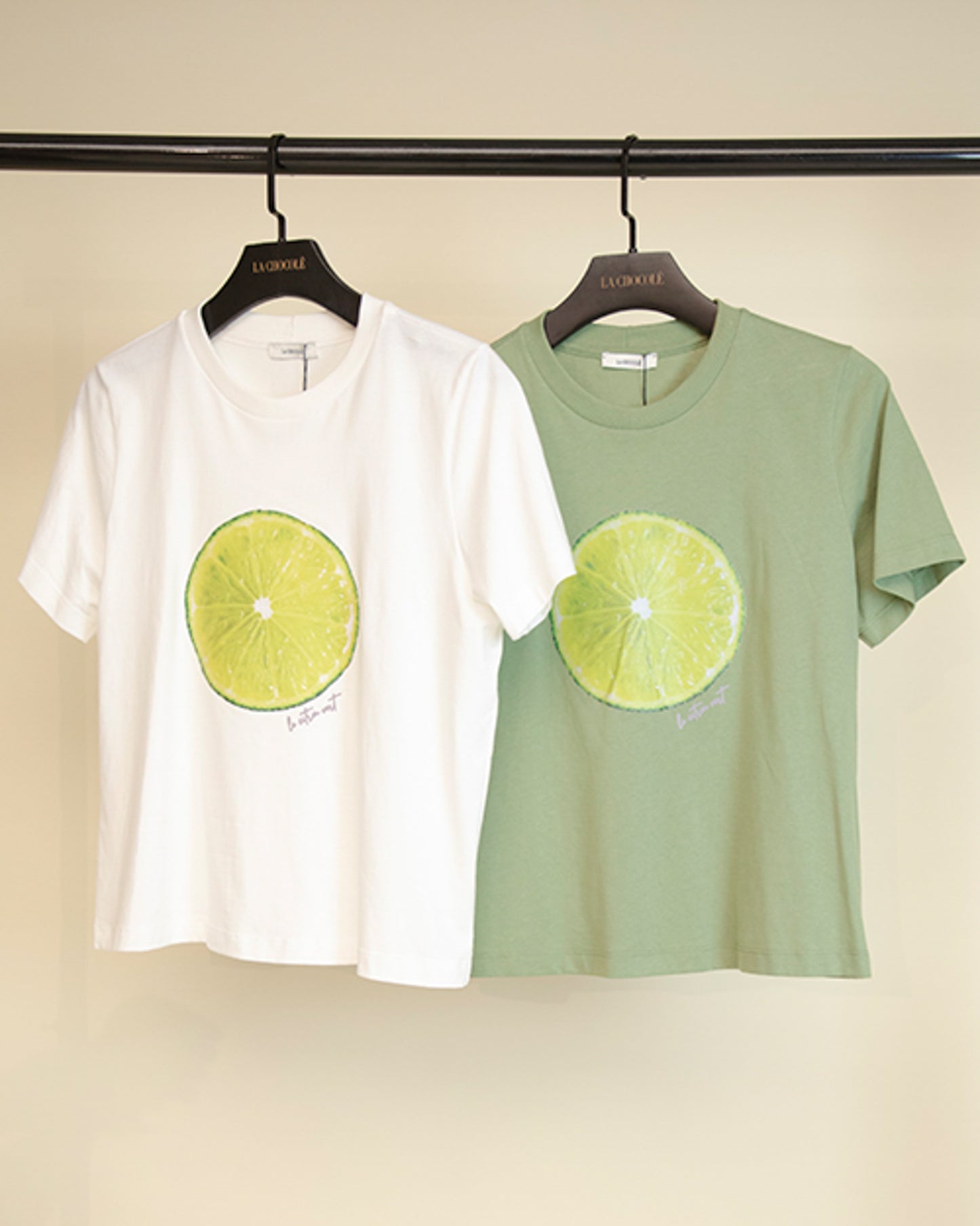 Lime Graphic Tee - 100% Pure Cotton Summer T-Shirt for Women