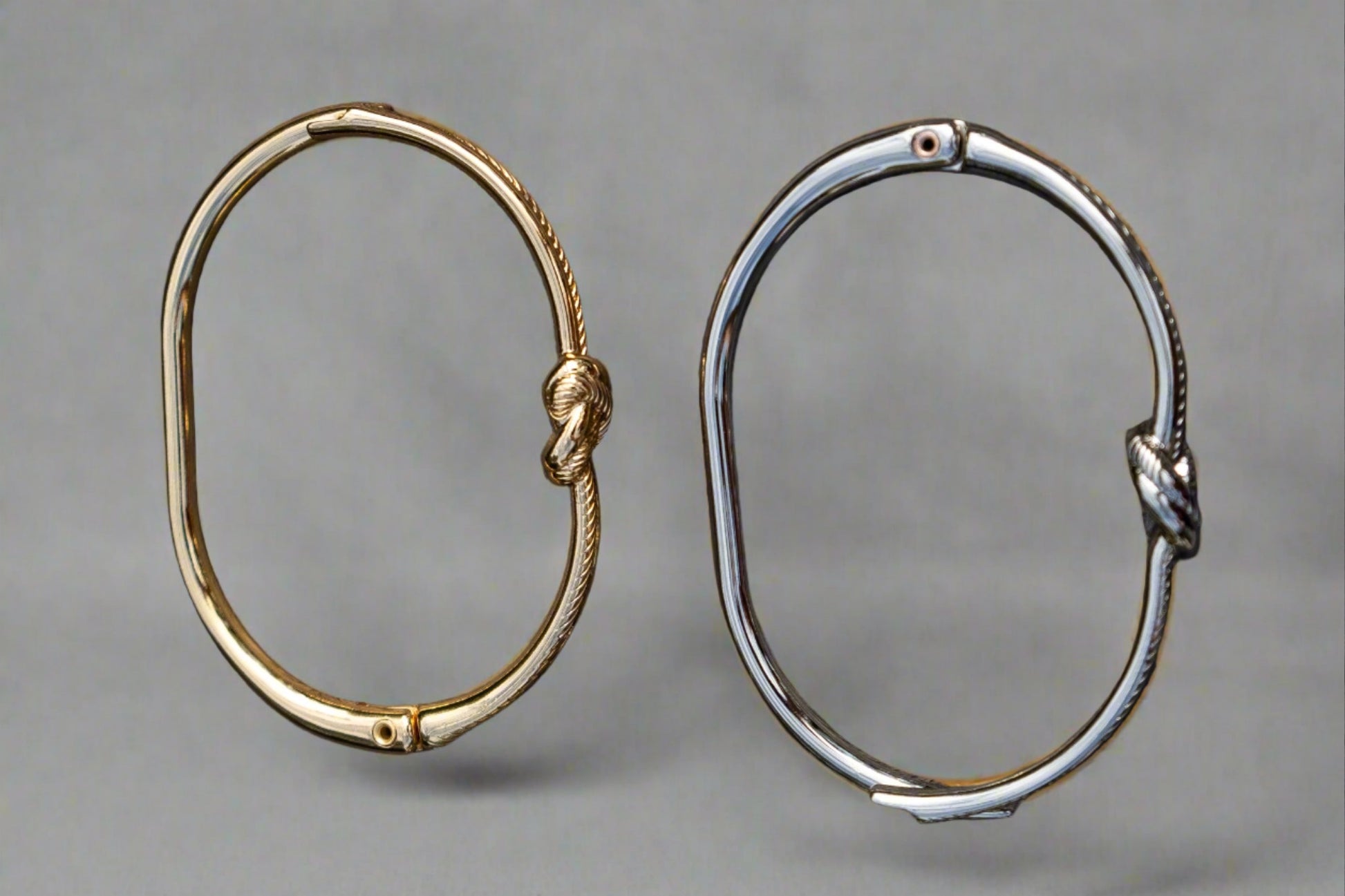 bracelet cuff eternity in gold and in silver 