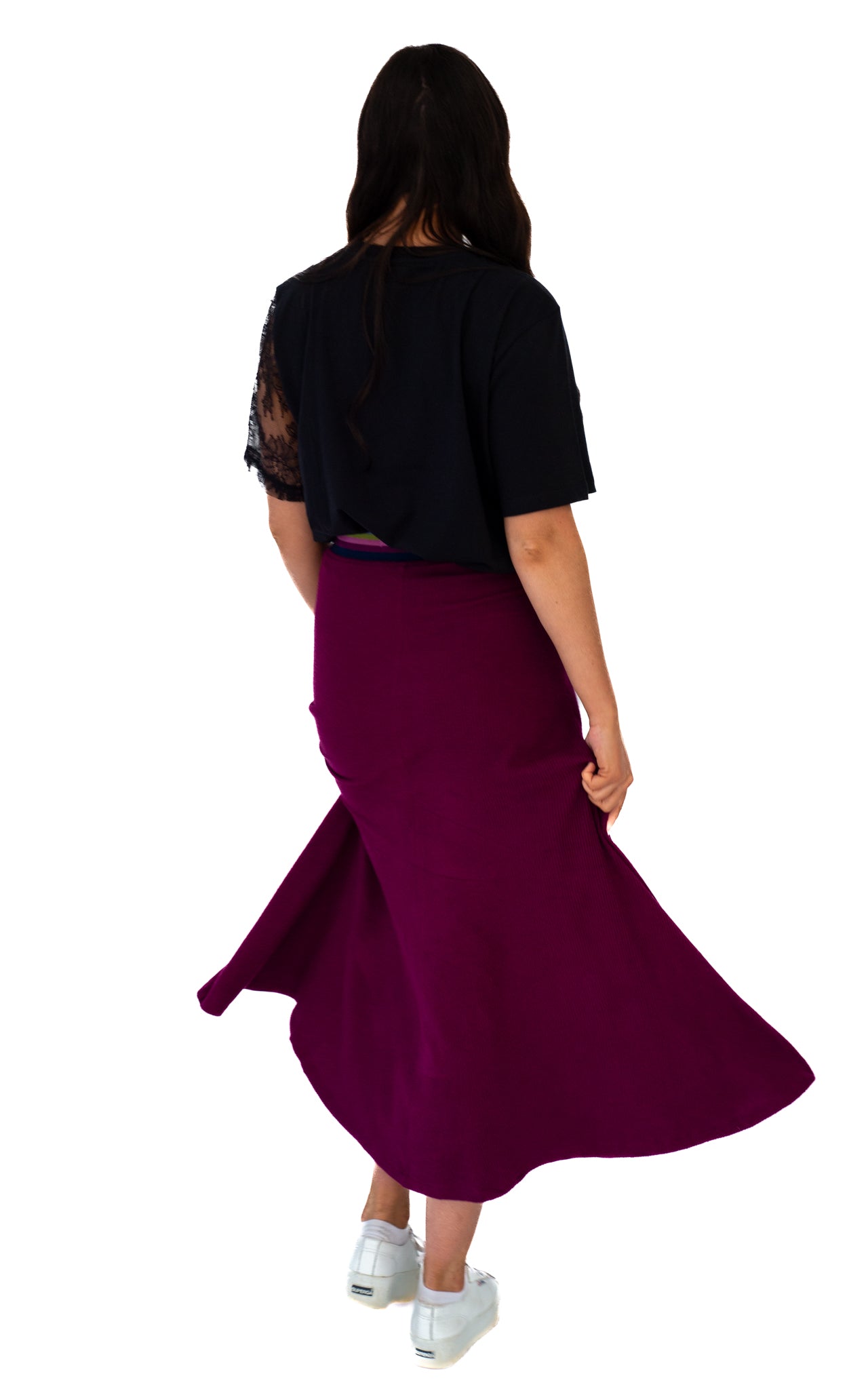 Serena Skirt burgundy skirt 