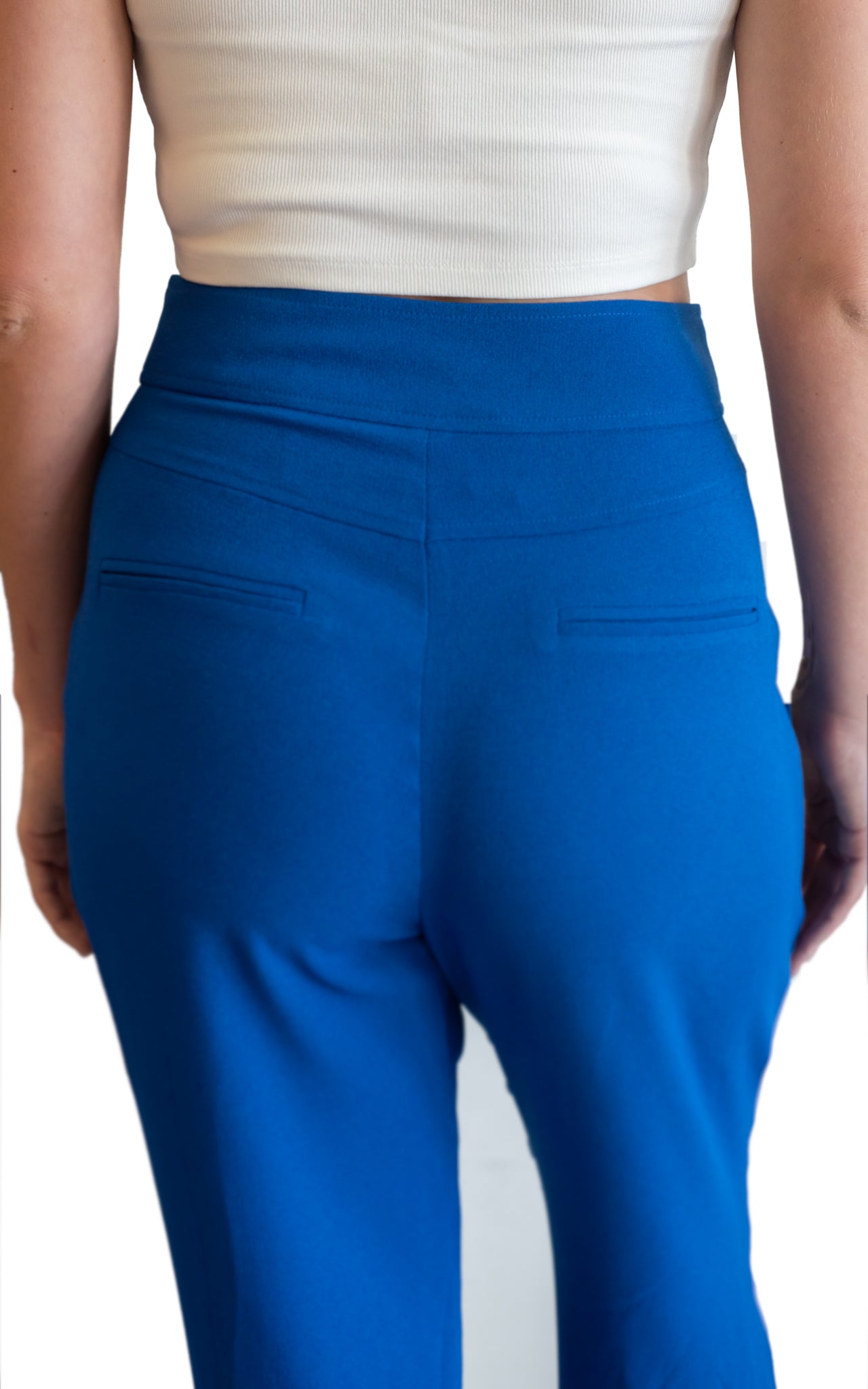 blue office pants 