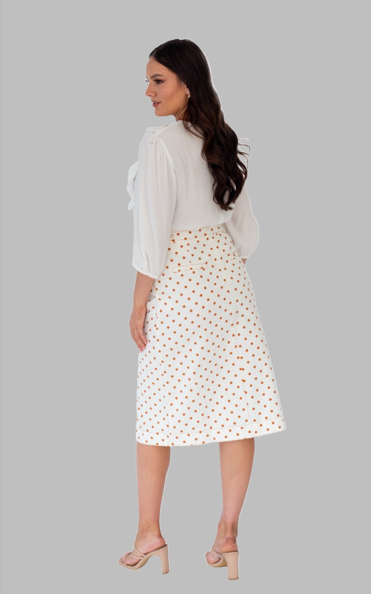 polka dot skirt 