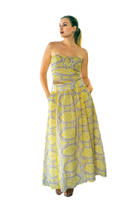 women long skirt with pockets