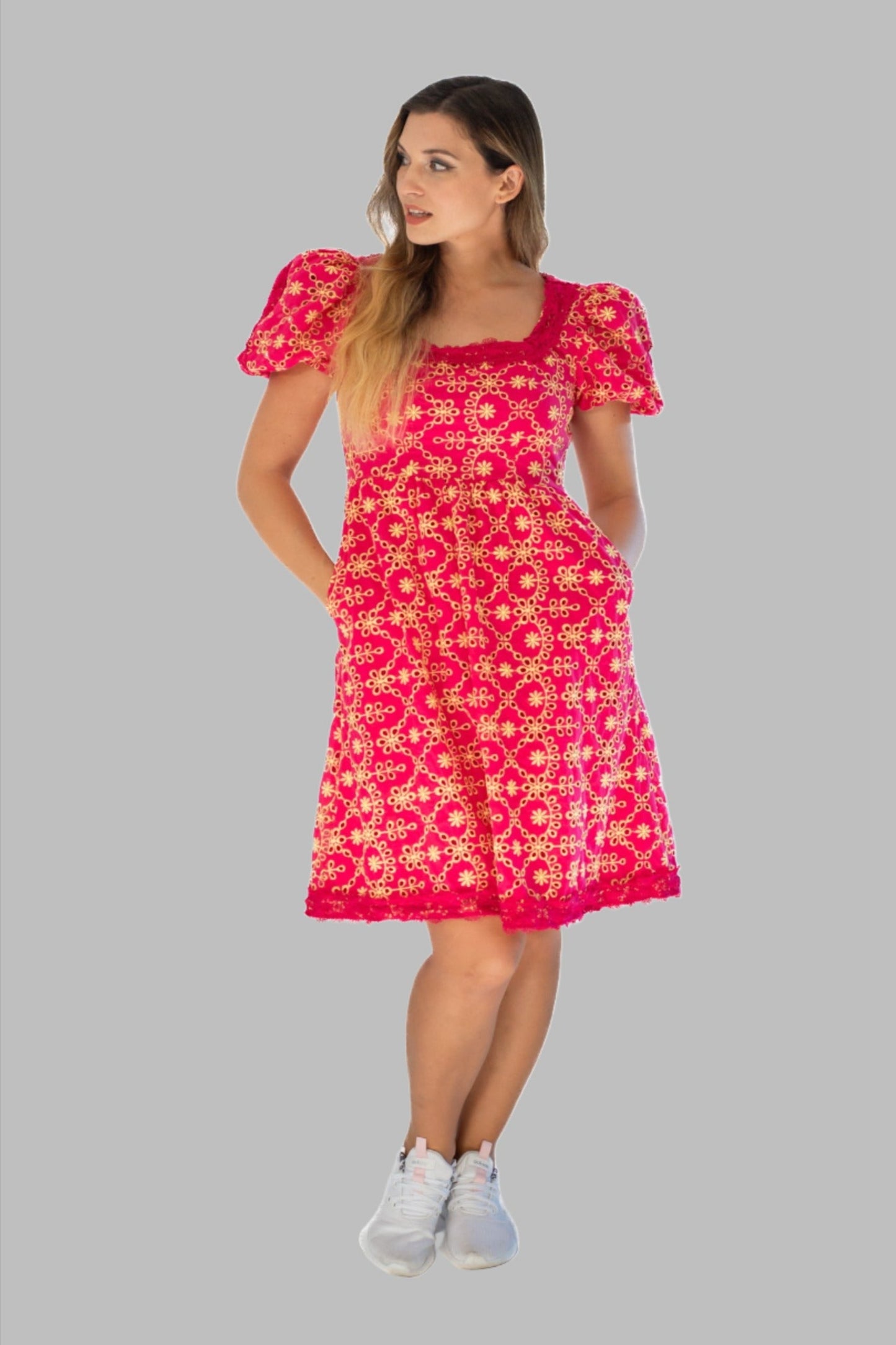 women cotton day time dress