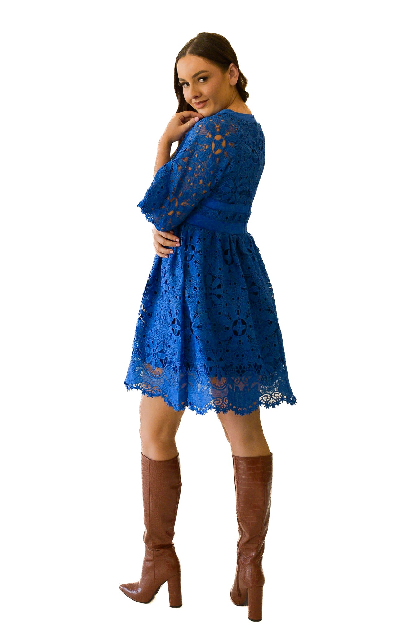 Brigitte  Dress boho style blue dress