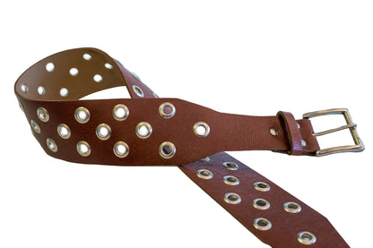 Leppe  Leather Belt with Studs