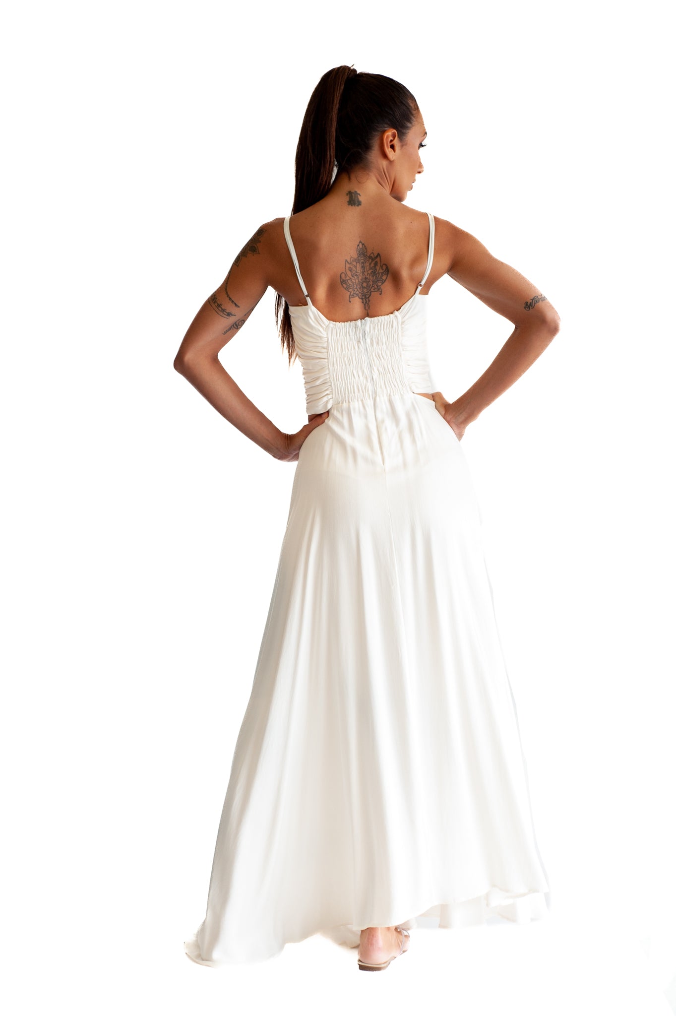 Ottavia Dress  summer dress in white cotton beach dress