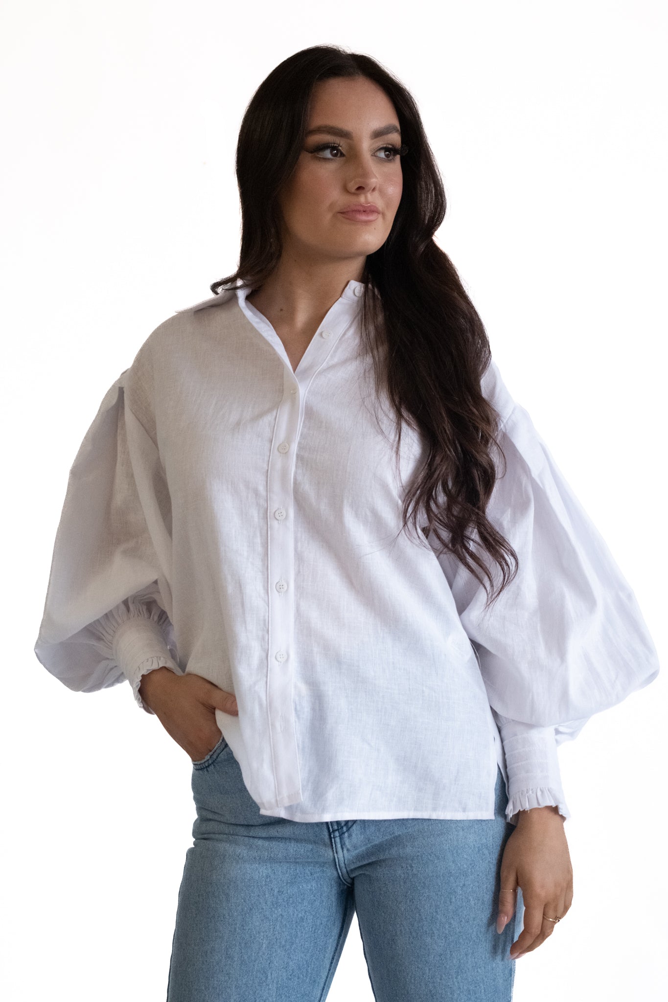 Teddy Shirt white linen shirt 